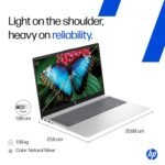 HP 15 Laptop | Intel Core i5-13420H,13th Gen |16GB RAM | 512GB SSD | Win 11 |M365 Basic(1yr)* Office24|Anti-Glare, Micro-Edge, 15.6''/39.6cm|Backlit KB|FHD Camera w/Shutter|1.65kg, Silver -FR0045TU - Image 11