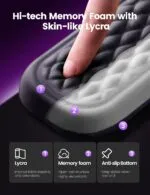 VAYDEER Keyboard and Mouse Wrist Rest Pad Set Padded Memory Foam Hand Rest Support for Office, Computer, Laptop, Mac Typing and Wrist Pain Relief and Repair(Large Set) - Image 4