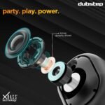 Dubstep Pop 1200 Portable Bluetooth Speaker | 12W Loud Sound, Deep Bass with XBASS, 16 Hrs Playtime, TWS Stereo Pairing, 52mm Driver, Splash-Resistant, Carry Strap (Black) - Image 9