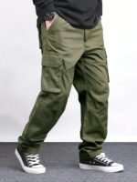 Lymio Cargo for Men | Cotton Cargo Pant | Drawstring Waist Pant (Also Available in Plus Sizes) (46-49) - Image 6