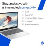 HP 14 Smartchoice, Intel Core Ultra 5 125H 12 TOPS, 24GB DDR5 (Upgradeable) 1TB SSD, Anti-Glare, FHD, 14''/35.6cm,Win11, M365*Office24, Silver, 1.4kg, ep1180tu, FHD Camera w/Shutter, Backlit AI Laptop - Image 6
