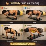 TWINZFIT Premium Foldable Push-Up Board 15 in 1 with Color-Coded Muscle Targets – Portable Fitness Training System for Chest, Shoulders, Back, and Triceps – Home Gym Workout Equipment - Image 4