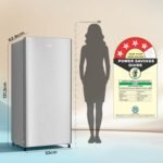 Haier 190 L 4 Star Direct Cool Single Door Refrigerator with Fast Ice Making, Easy Clean Back, Large Vegetable Box (HED-204TDSA-N, Dazzle Steel, 2026 Model) - Image 9