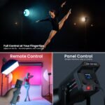 HIFFIN (COB-150P) 150W RGB LED Video Light | 2800K–6800K Dimmable | 11 FX Modes | 9800 Lumens | Remote Control | 220V Power Supply | Perfect for Studio Lighting, Photography & Videography - Image 7