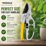 Gardening Scissor Stainless Steel Garden Snip with Safety Lock Garden Shears Sharp Cutter Pruners Scissor for Lawn, Garden & Potted Plants (PACK OF 1) - Image 3