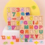 Novo Baby Wooden Learning Educational ABCD Board for Kids, Activity Toys for Toddlers & Preschoolers | ABCD Puzzle Set | Puzzle Toys for 2 Years Old Boys & Girls (Alphabets, Numbers & Shapes) - Image 6