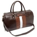 Fur Jaden Weekender Travel Duffle Bag with Separate Shoe/Laundry Compartment for Men & Women Made of Vegan Leather - Image 7
