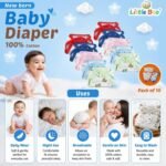 Little Boo new born Baby's Cotton Cloth Diapers/Langot/nappy U Shaped Washable and Reusable Nappies (Multicolour,0-6 Months) Pack of 10 - Image 5
