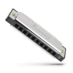 Juarez JRZ10HM Key C Diatonic Blues Harmonica 10 Hole 20 Tones with Case, Mouth Organ for Beginners, Students, Kids & Professionals, Silver - Image 3