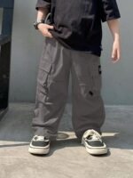 Lymio Junior's Boys Cargo Pants | Stylish Cotton Blend Casual Trousers for Kids | Relaxed Fit Junior Boy Cargo Pant | Trendy Kids Streetwear Joggers with Multi-Pockets - Image 5