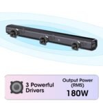 Zebronics 400 Watts Soundbar, 5.1 CH, Dual Rear Satellites, Triple Driver Soundbar, 6.5" Subwoofer,Bluetooth,TV (ARC),Optical,USB, AUX,LED Display,Wall Mountable(Juke Bar 7400 Pro) - Image 4
