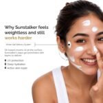 Personal Touch Sunscreen SPF 50 PA+++ for Face | Sunstalker Korea 3 in 1| Lightweight Sunscreen with No White Cast | Non-Greasy, Acne Safe & Oil-Free | With Niacinamide | For Oily & Dry Skin | 50 ml - Image 4