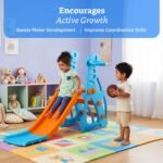 Amazon Brand – Solimo Penguin 2-in-1 Kids Slide with Basketball Hoop & Ball | Medium | Indoor & Outdoor | Safe for Boys & Girls | Age 2-3 Years | Easy Assembly | Multicolor - Image 4