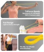 Resistance Band Ultima for Exercise, Stretching, Yoga & Home Workout, Durable Natural Latex for Strength Training, Full Body Fitness Physio & Rehab, Gym Band 2‑5kg (Yellow) - Image 2