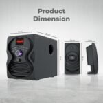 ZEBRONICS Omega 7.1 Home Theatre Speaker with 120W Output, Bluetooth v5.0, USB, AUX, FM Radio, Powerful Subwoofer, LED Display, Remote, Volume & Bass Control - Image 7