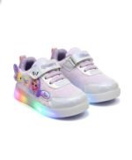 HOOH Girls Character Sneakers, Purple, Hook and Loop Closure, Comfortable Fashion Shoes for Kids - Image 2