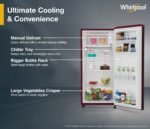 Whirlpool 184 L 2 Star Direct-Cool Single Door Refrigerator (205 WDE CLS 2S SHERRY WINE-Y, Red, 2026 Model) - Image 6