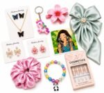 Girls Fashion Accessories teues Gift Hamper Box | Korean Style Jewellery, Hair Bow, Scrunchie, Bracelet, Earrings, Nail Tips & Cute Accessories Combo for Women & Girls - Image 3