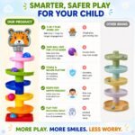 Amazon Brand - Jam & Honey Rolling & Swirling Ramp Drop Toy for Kids 3+ Years, 5-Layer Ball Drop Track with 4 Balls, Early Learning Activity Toy, BIS Certified Safe - Image 6