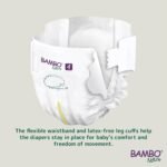 Bambo Nature Premium Baby Tape Diapers for Baby Large Size (7-14 Kgs), Super Absorbent, Breathable, Extra Soft, Dermatologically Tested, Hypoallergenic Toddler Nappies With Wetness Indicator, 24 Count - Image 2