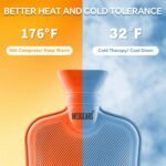 MEDGEARS Rubber Hot/Warm Water Bag Therapy for Pain Relief & Massager Non-Electrical Hot Water Bag (Multi-color) (2000ML) (Pack of 1) - Image 3