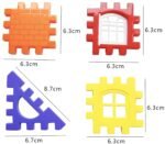 TODDLER'S BUDDY Building Blocks House Construction Set, Interlocking Educational Toy, Multi-Colour Blocks (Big House Block, 52) (40blocks+12window) - Image 3
