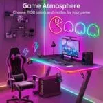One94Store Premium Smart SMD Rope Light 5M with App & Remote Control, Music Sync RGB LED Light, 16 Million Colors, Luxury Ambient Lighting, Flexible Mood Light for Gaming Room, Bedroom, TV Backlight - Image 4
