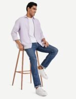 Amazon Brand - Symbol Men's Solid Cotton T Shirt | Round Neck | Half Sleeve | Plain-Regular Fit (Available in Plus Sizes) - Image 3