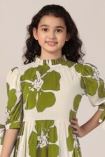 Fashion Dream Girl's Rayon Floral Printed Dress|Girls Dress|Western Dress|Casual Wear - Image 3