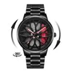 GOLDENIZE FASHION Branded Men's Sport Quartz Watch Car Wheel Multicolour Dial Wheel Dial 360 Rotating Casual Fashion Stainless Steel Alloy Mens &Boy's Luxury Metal Gift Creative Watch - Image 6