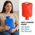 MEDGEARS Rubber Hot/Warm Water Bag Therapy for Pain Relief & Massager Non-Electrical Hot Water Bag (Multi-color) (2000ML) (Pack of 1) - Image 5