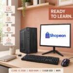 All-in-One Desktop PC, Core i5 3500, 8GB RAM, 128GB SSD, 19 Inch Monitor, Keyboard, RGB Mouse, WiFi, Windows 10, Black - Image 2