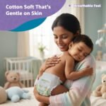Amazon Brand - Supples Premium Baby Diaper Pants | 42 Baby Diapers | XXL | 15-25 Kg | 12 Hrs Absorption | Cushiony Cotton Soft Fabric | Phthalates-Free | Triple Leak Guard - Image 6
