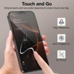 Amazon Brand - Solimo Tempered Glass Screen Protector for iPhone 13, 13 Pro & 14 with Edge-To-Edge Protector (6.1 inches) - Image 8