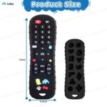 FunBlast Teether for Babies - Silicone Remote Teether for 3+ Month Baby & Toddlers, Teething Toys for Babies and Toddlers, Helps Biting Skills Development, Activity Toys for Baby (Black) - Image 3