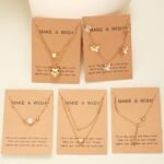 Shining Diva Fashion 5 Pcs Latest Stylish Heart Butterfly Pearl Necklace Jewellery Set for Women Pendant Necklace Gifts for Girls (16476np) - Image 7