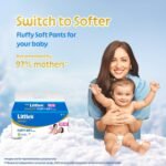 Little's Premium New Born Baby Diaper Pants Style (NB) | Upto 5 kg | 40 Count - Pack of 1 | FluffySoft Baby Diapers with Leakage Guard, Wetness Indicator & 12 Hours Absorption - Image 2