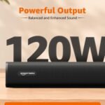 amazon basics 120W Soundbar with Subwoofer, 5.1 Channel Surround Sound System for TV, Home Theatre Speaker with HDMI ARC, Bluetooth 5.3, USB, AUX, Remote Control, LED Display, Black - Image 4