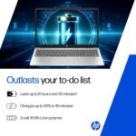 HP 15 Laptop | Intel Core i5-13420H,13th Gen |16GB RAM | 512GB SSD | Win 11 |M365 Basic(1yr)* Office24|Anti-Glare, Micro-Edge, 15.6''/39.6cm|Backlit KB|FHD Camera w/Shutter|1.65kg, Silver -FR0045TU - Image 6