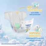 Little's Premium New Born Baby Diaper Pants Style (NB) | Upto 5 kg | 40 Count - Pack of 1 | FluffySoft Baby Diapers with Leakage Guard, Wetness Indicator & 12 Hours Absorption - Image 4