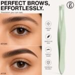 Beauté Secrets Nail Cutter Set, 18 Pieces Grooming Kit (Eyebrow Razor, Tweezer, Hair Plucker, Baby Nail Cutter, Ear Cleaner,Nail Cleaner,) Pedicure Gift for Men and Women (Green) - Image 5
