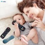 FunBlast Teether for Babies - Silicone Remote Teether for 3+ Month Baby & Toddlers, Teething Toys for Babies and Toddlers, Helps Biting Skills Development, Activity Toys for Baby (Black) - Image 2