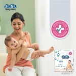 Jr. Sr. Baby Diaper Pants | Medium (M) Size (7-12 kg), 70 Count | Pack of 1 | Upto 12 hr Absorption with Advanced Leak Protection | Safe For Babies Skin | Soft, Secure & Comfy - Image 2