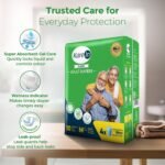KareIn Classic Adult Diaper Tape M Size, Medium, Waist (76-114 cm 30'-45'), 10 Unit, Long Protection Hour, Unisex, Quick & Even Absorption, Anti-Bacterial, Leakproof, Odour Control, Wetness Indicator - Image 4
