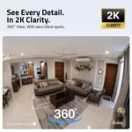 Qubo Smart Cam 360° 3MP | No SD Card Required, Records Directly on Cloud | 2026 Edition - by Hero Group | STQC Certified | AI Person Detection | Intruder Alarm | Night Vision | Two-Way Talk - Image 3