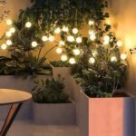 Plastic Firefly Outdoor Solar Decoration Waterproof LED Light For Garden Balcony (Pack Of 1), 4.8 X 4.8 X36.3 cm,Gold - Image 9