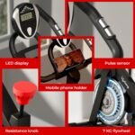 Lifelong Fit Pro Spin Fitness Bike for Home | Exercise Bike for Cardio Workout with 7 KG Flywheel, Adjustable Resistance & LED Display | Cushioned Adjustable Seat | Non-Slip Pedals | Max User Weight 120 KG - Image 4