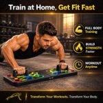 TWINZFIT Premium Foldable Push-Up Board 15 in 1 with Color-Coded Muscle Targets – Portable Fitness Training System for Chest, Shoulders, Back, and Triceps – Home Gym Workout Equipment - Image 2