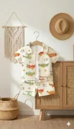 fashionable baby Boys Co ord Dress Set | Stylish Kids Clothing for Casual Wear | Regular Fit | 2-Piece Outfit Set - Image 2