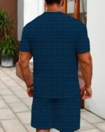 Vogaan Men's T-Shirt and Shorts Set | Top & Shorts Night Suits Set | Night Wear for Men - Image 2